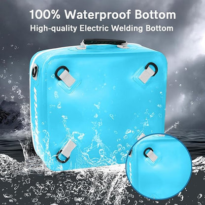 Waterproof PVC Paddleboard Cooler Deck Bag - 12 Can Soft Insulated Cooler for Paddleboarding, Camping, Kayaking