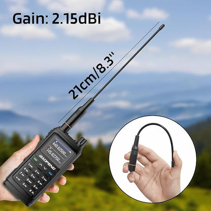 BAOFENG UV-17R Two Way Radio, Dual Band 144-148/420-450Mhz Handheld Ham Radio with 999 Channels Manual DTMF VOX 1800mAh Li-ion Battery, 6 Pack