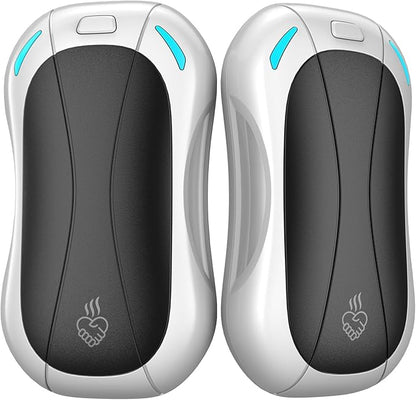 2 Pack Hand Warmers Rechargeable 5200mAh,FANDLISS Electric Hot Hands Hand Warmers,Quick Heating Pocket Heater Reusable Hand Warmer for Outdoor Working/Camping/Golf/Pain Relief,Gifts for Men/Women