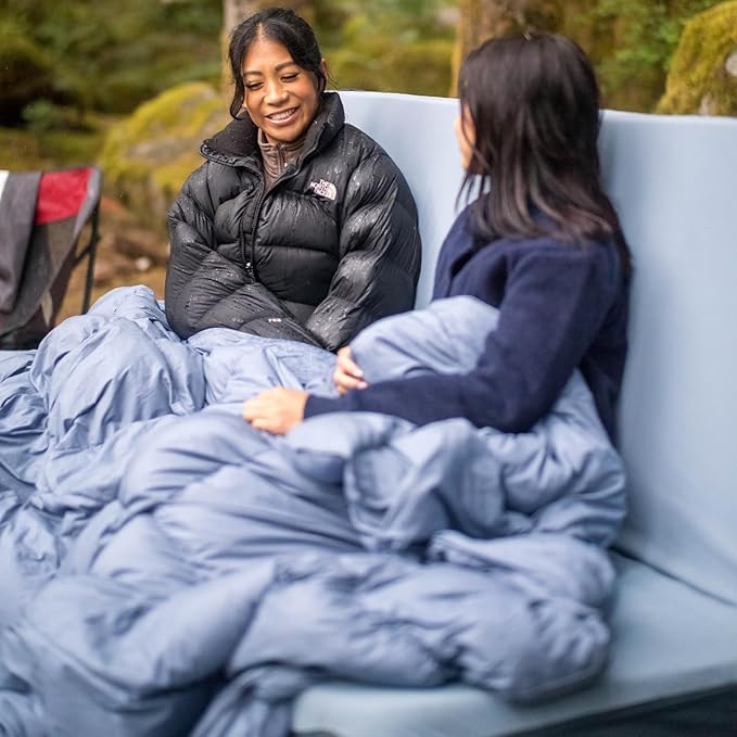 HEST Packable Down Comforter for Camping, Single Size - Warm Outdoor Puffy Blanket, Down Blanket with 50-L Tote, Hydrophobic Duck Down - Perfect for Hiking, Camping, Backpacking & Outdoor Adventures