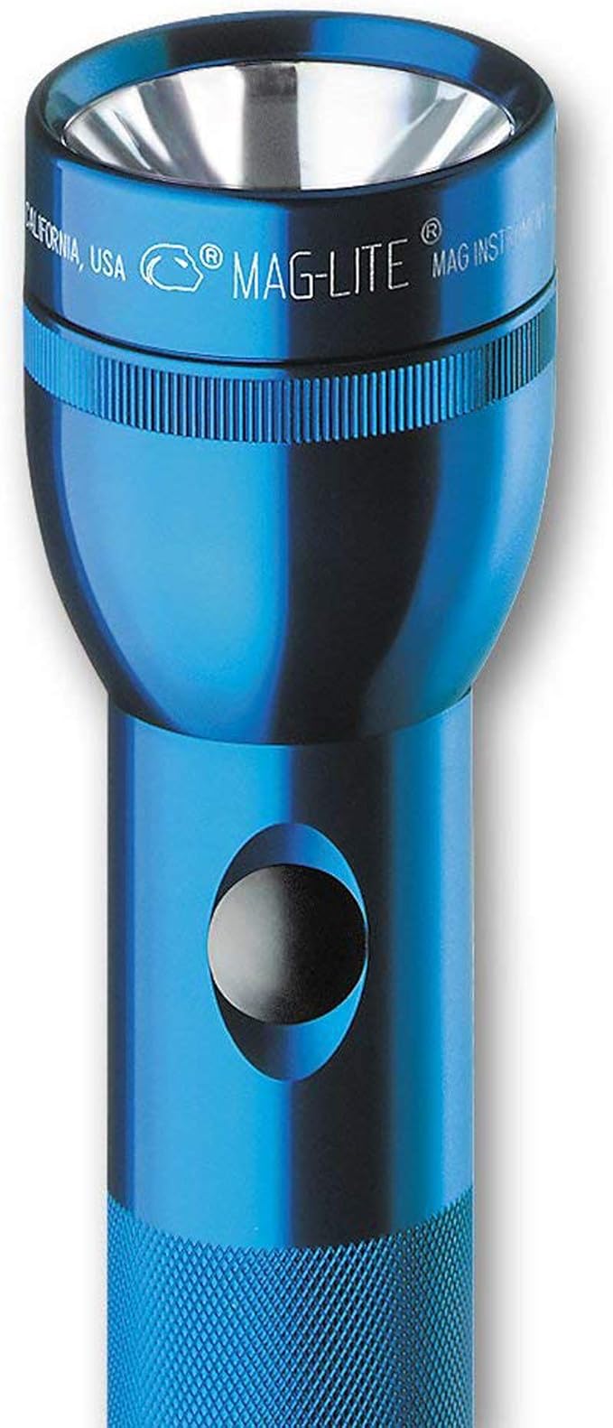 Maglite Heavy-Duty Incandescent 2-Cell D Flashlight in Display Box, Blue