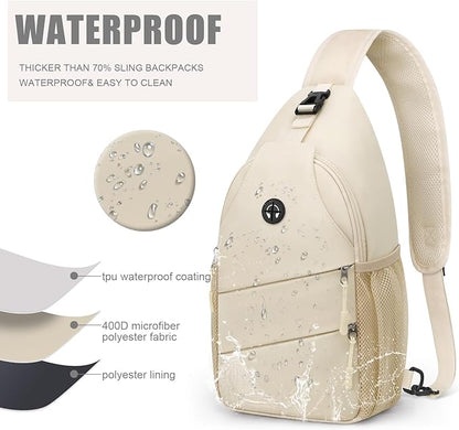 Crossbody Bags for Women Men Trendy Sling Bag Bakpack Casual Chest Bag with Convertible Shoulder Strap
