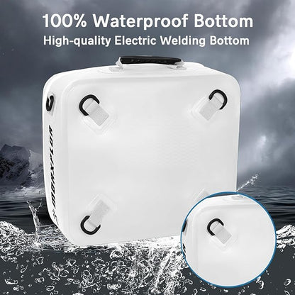 Waterproof PVC Paddleboard Cooler Deck Bag - 12 Can Soft Insulated Cooler for Paddleboarding, Camping, Kayaking