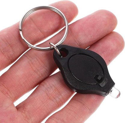 VILLCASE Led Keychain, Flashlight Key Ring Light Torch Blacklight Key Tiny Mini Small Blacklight Key Ring Light Lamp Led Flashlight Micro Torch Coin Bag Wallet