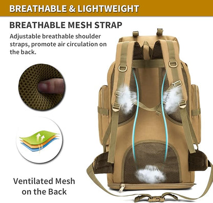 Hiking Daypack for Men Large Army Rucksack molle bag Military Tactical Backpack for Outdoor Traveling Camping
