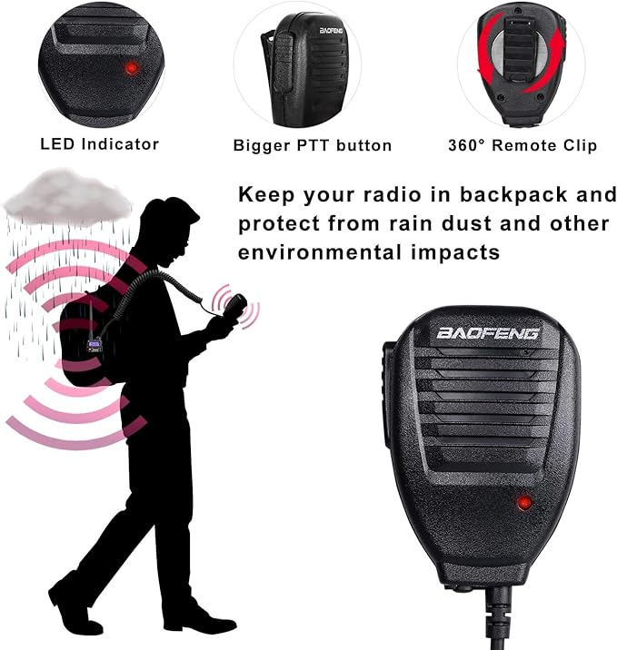 BaoFeng Radio UV-5R Ham Radio (6 Pack) 144-148Mhz/420-450Mhz + 1pcs TIDRADIO Driver Free Programming Cable + 12pcs 1800mAh Batteries BaoFeng Walkie Talkie