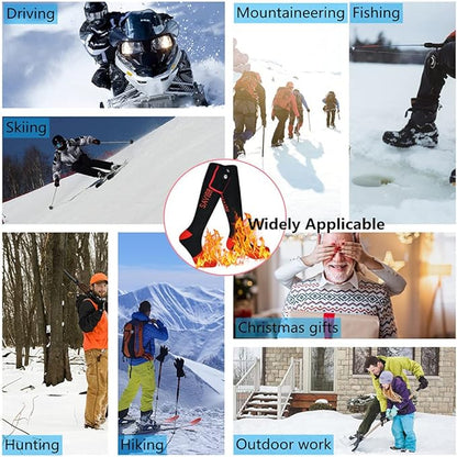 Savior Heated Socks,Rechargeable Electric Heated Socks for Men Women,Winter Foot Warmers,Suitable for Outdoor Work,Skiing,Skating,Cycling,Camping,Fishing,Hunting,etc.