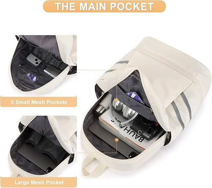 Coofay Gym Backpack for Women - Waterproof, Lightweight, Large Travel Sports Gym Bag with Shoe Compartment