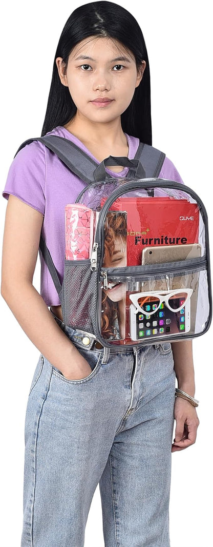 Oraben Clear Backpack for Stadium Events Stadium Backpack Waterproof 12x6x12 Clear Bag for Adult Concert Sport Work