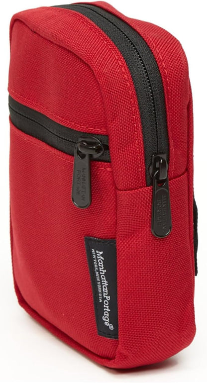 Manhattan Portage Trek Zipper Pouch - Stylish And Functional Travel Organizer 1000D Cordura And Water Resistant (Red)