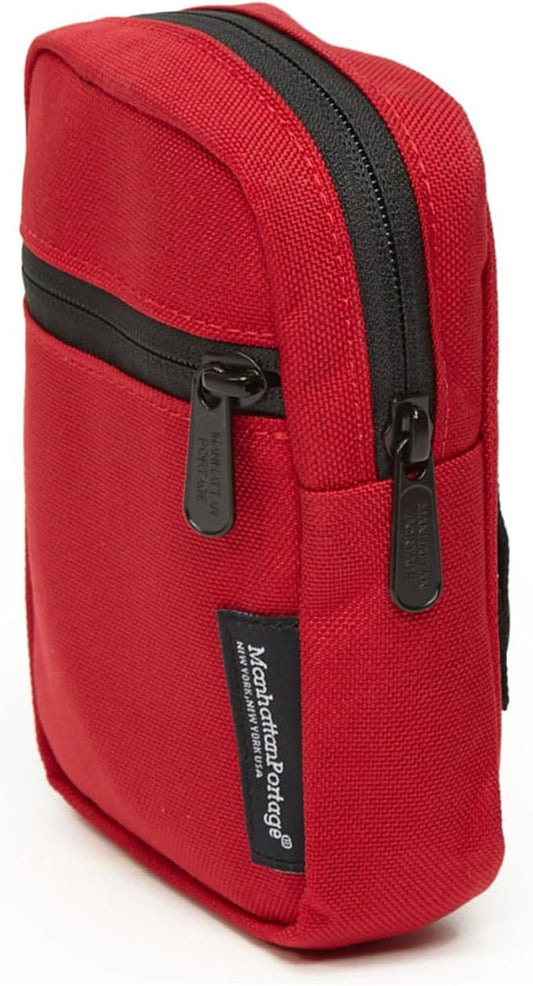 Manhattan Portage Trek Zipper Pouch - Stylish And Functional Travel Organizer 1000D Cordura And Water Resistant (Red)
