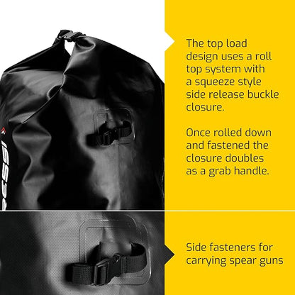 Cressi Dry Bag Gara 60 LT - Backpack Dry Bag for Diving Fins and Diving Material, Unisex Adult