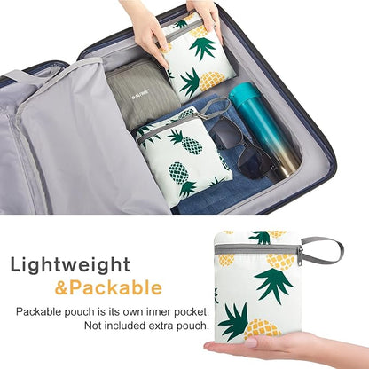 G4Free 10L/15L Hiking Backpack Lightweight Packable Hiking Daypack Small Travel Outdoor Foldable Shoulder Bag(Yellow Pineapple)