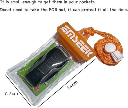 Waterproof Car Key Fob Case Swim Dry Key Shell Bag Surf Wallet Waterproof Holder Pouch for Key ID Credit Card