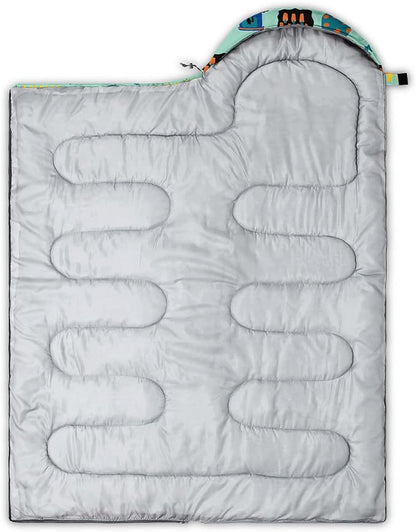 Kids Sleeping Bag for Boys Girls,Cute Puppy Print-Lightweight Warm Portable Outdoor Indoor-Waterproof Cold Weather Resistant Sleeping Bag for Camping Hiking