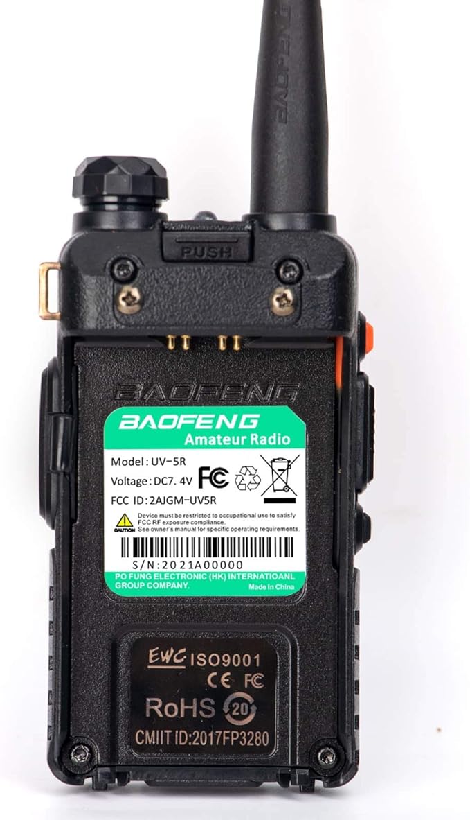 BaoFeng Radio UV-5R Ham Radio (6 Pack) 144-148Mhz/420-450Mhz + 1pcs TIDRADIO Driver Free Programming Cable + 12pcs 1800mAh Batteries BaoFeng Walkie Talkie