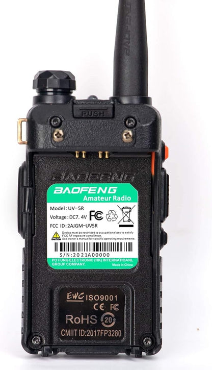BaoFeng Radio UV-5R Ham Radio (6 Pack) 144-148Mhz/420-450Mhz + 1pcs TIDRADIO Driver Free Programming Cable + 12pcs 1800mAh Batteries BaoFeng Walkie Talkie