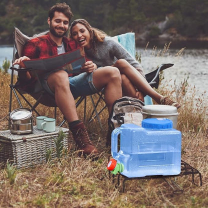 Water Storage Containers, Camping Water Container, Portable Water Tank with Faucet Camping Bucket with Tap Water Jug with Spigot BPA Free Emergency Water Storage