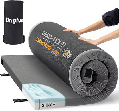 Sleeping Pad for Adults, Comfortable Thick Floor Sleeping Mats for Car Truck Tent with Removable Travel Bag