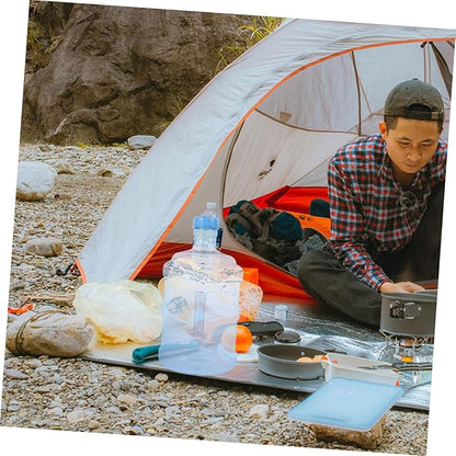 BESPORTBLE Water Storage Container 3L Water Bottle Mineral Water Bottle Portable Water Jug with Handle Small Water Jugs for Hiking, Picnic, Vehicle, Outdoor, Emergency (0.8Gallon)
