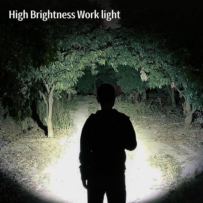 Small Flashlight Rechargeable, 6 Lighting Modes Bright Mini Pocket Light, Keychain Flashlight Multifunctional, Keychain Work Lights Powerful for Camping Fishing Hiking Emergency