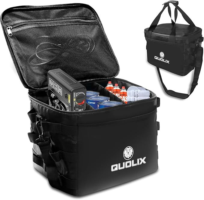 Portable Waterproof Fireproof Camping Storage Bag, Grill Carry Bag, Cookware Organizer, Outdoor Case for Tailgating, Grilling, Bag Only
