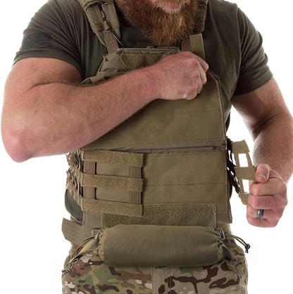 WYNEX Tactical First Aid Drop Dump Pouch, Medical Trauma Roll Up Drop Pouch EMT IFAK Sub Abdominal Carrying Bag with Hook-N-Loop for Chest Rig Vest