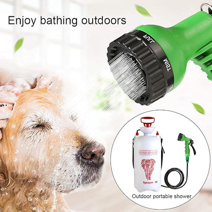 CLICIC 4.2 Gallon Pressure Sprayer with 7 Spray Modes, Camping Shower with Removable Hose and Shower Head for Camping Outdoor Traveling Hiking and Pet Bath