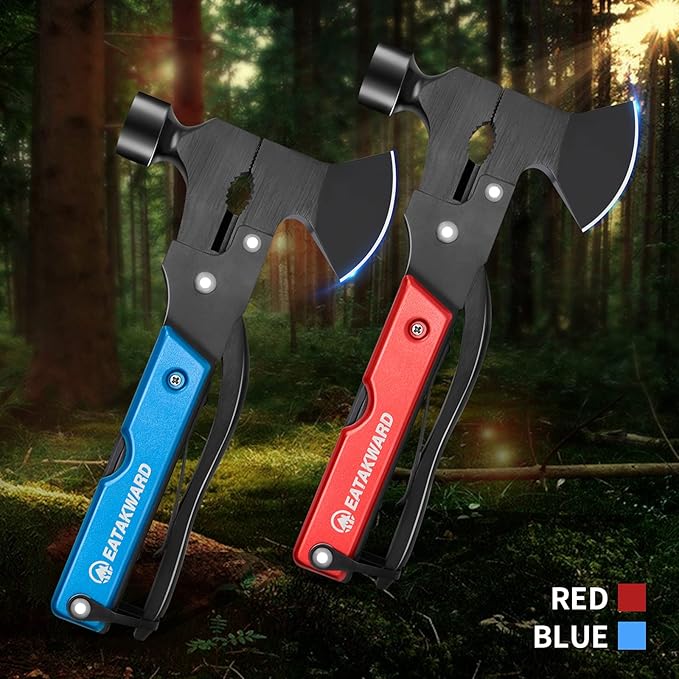 Multitool Camping Accessories 17 in 1 Camping Survival Gear and Equipment Great Christmas Gifts for Men Dad Husband Outdoor Adventure Enthusiast
