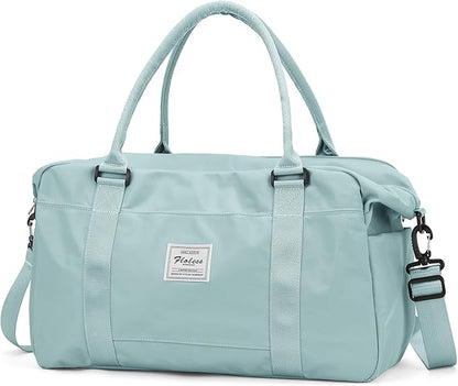 Travel Duffel Bag,Sports Tote Gym Bag,Shoulder Weekender Overnight Bag for Women
