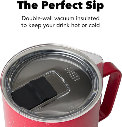 MiiR, Camp Cup, Vacuum Insulated, Stainless Steel with Slide Lid, BPA Free, Red, 12 Fluid Ounces