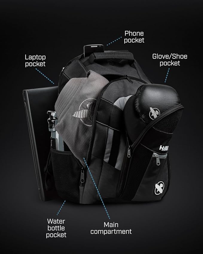 Hayabusa Ryoko Backpack - Black/Grey, 30L