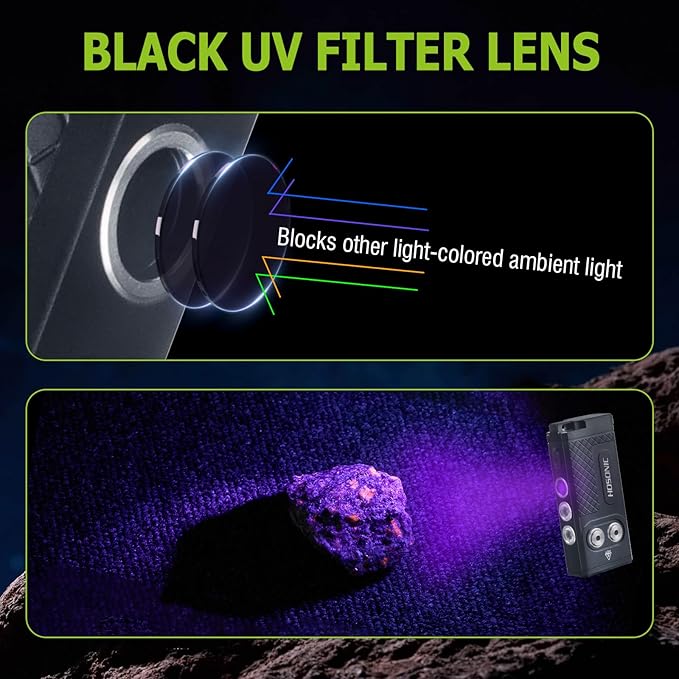 D16 Small Flashlights Powerful 2060 Lumen, 365nm UV Flashlight Rechargeable, Mini LED Super Bright Flash Light with Pocket Clip, Magnetic, 10 Modes EDC for Home Camping Emergencies