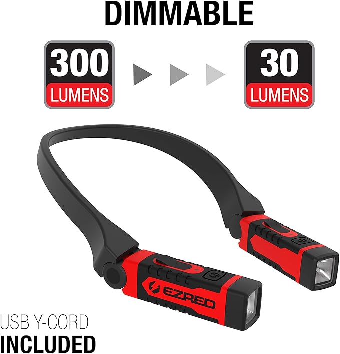 EZRED ANYWEAR Rechargeable Neck Light for Hands-Free Lighting - NK15