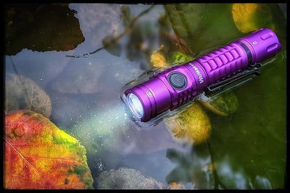 Wurkkos Tactical Flashlight, 2000 Lumen Super Bright Flashlight, Rechargeable Flashlight 345m Long Rang, Dual Switch, IPX8 Waterproof EDC Flashlight for Emergencies, Camping, Hiking