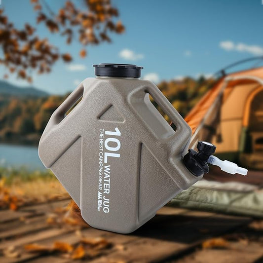 2.6Gallon (10L) Water Jug，camping gear，Water Tank,BPA Free Water Jug, Multifunction Water Storage Containers for Camping Outdoor Hiking,Emergency Stroage