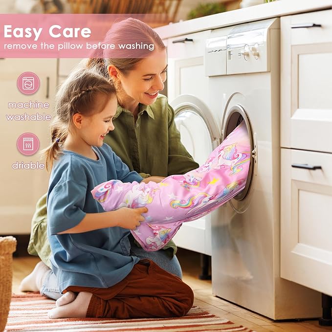 Kids Sleeping Bag Nap Mat with Removable Pillow and Blanket,Extra Thick Large 2 in 1 Slumber Bags for Boys Girls,Toddler Nap Mat for Preschool Daycare Travel Camping