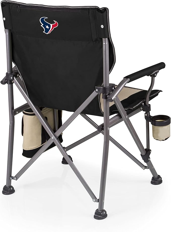 PICNIC TIME NFL Outlander Folding Camping Cooler, Heavy Duty Beach Chair