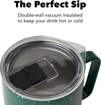 MiiR, Camp Cup, Vacuum Insulated, Stainless Steel with Slide Lid, BPA Free, Green, 12 Fluid Ounces