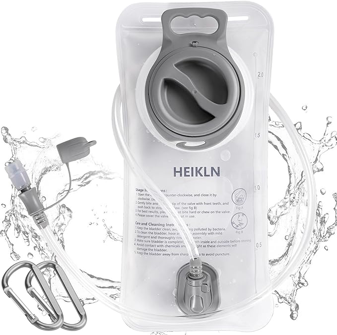 Hydration Bladder, 2L-3L Water Bladder for Hiking Backpack Water Storage Bag Reservoir, BPA Free Water Pouch Hydration Pack Replacement for Bicycling Cycling Hiking Camping Hunting Running