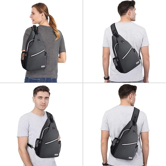 MOSISO Sling Backpack, Multipurpose Crossbody Shoulder Bag Travel Hiking Daypack