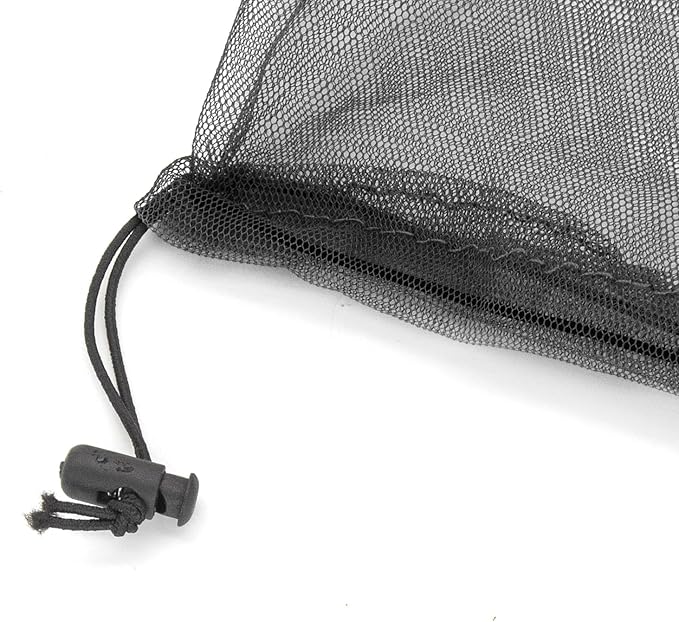 Dohia Mosquito Head Net Mesh with Drawstring Bug Face Netting Insect Net Mask Cover Mesh Face Shield for Men & Women Beekeeper Net Mask Protection D1-QWM (Black)
