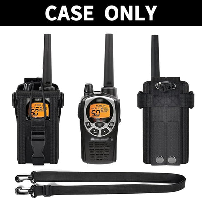 ANKHOH Radio Holster Pouch Compatible with GXT1000VP4 50 Channel GMRS Two-Way Radio, Long Range Walkie Talkie Case, Gmrs Radio Storage Holder with Adjustable Shoulder Strap (Bag Only)