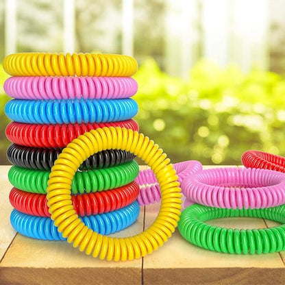40 Pack Mosquito Repellent Bracelets for Adults & Kids, DEET-Free Bands, Individually Wrapped Repellent Wristbands
