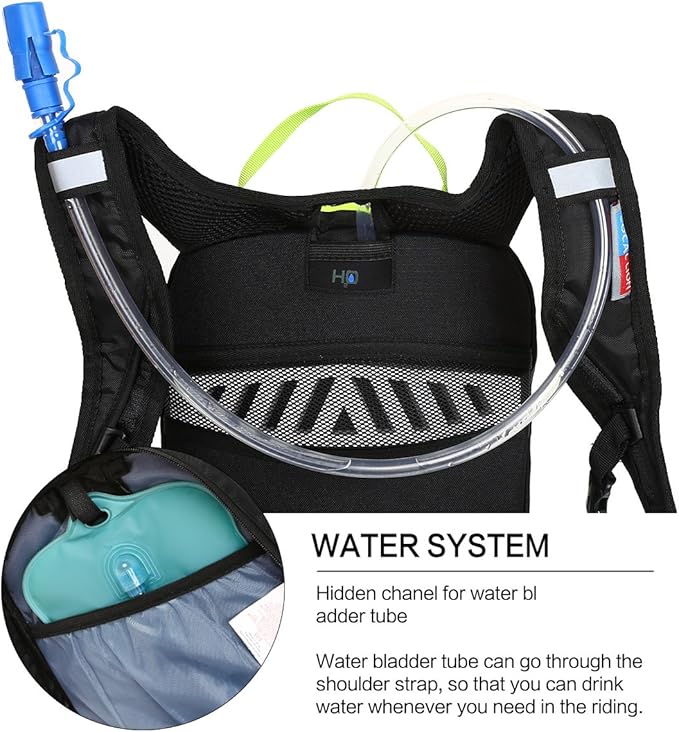 LOCAL LION Running Backpack for Men & Women, Lightweight Hydration Backpack 6L, Bike Rucksack Breathable for Biking Travelling Hiking