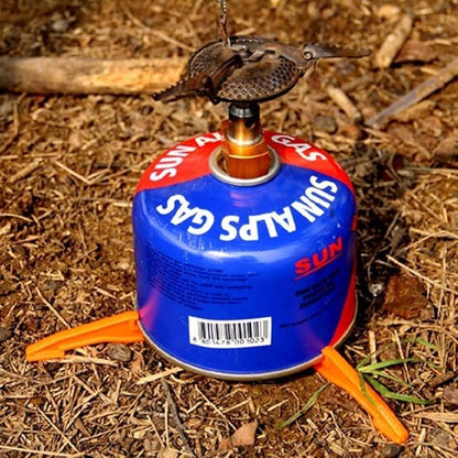 Fuel Can Stabilizer for Camping Stoves，Mini Foldable Outdoor Camping Hiking Cooking Gas Tank Stove Stand Cartridge Canister Tripod