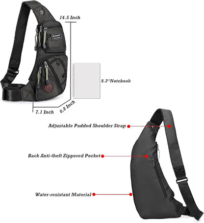 NICGID Sling Bag Chest Shoulder Backpack Crossbody Bags Casual Daypack for Men Women