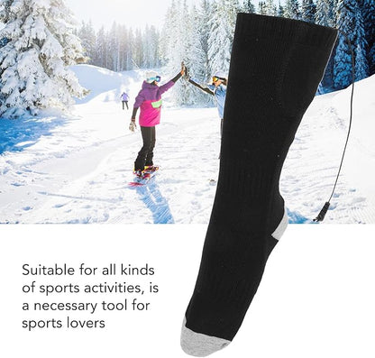 Heated Socks Electric Heated Socks Foot Bottom Heated Thermal Socks Winter Heating Socks for Men Women Outdoor Riding Camping Hiking Motorcycle Skiing Warm Winter Socks