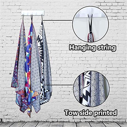 Genovega Tropical Microfiber Pool Sandproof Camping Towel Blanket - Quick Fast Dry Sand Free Proof Outdoor Travel Rack Swim Micro Fiber Thin Yoga Mat Personalized Girls Women Men Adults Hawaii Palm