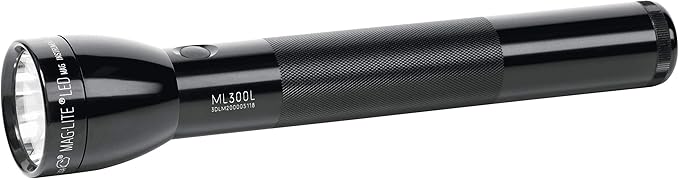 Maglite ML300L LED 3-Cell D Flashlight, Black
